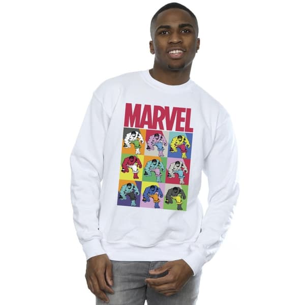 Marvel Mens Hulk Pop Art Sweatshirt