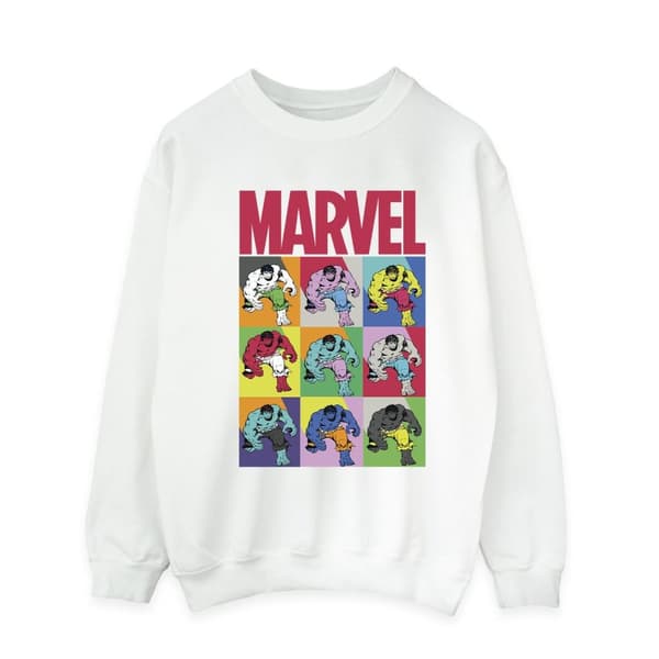 Marvel Mens Hulk Pop Art Sweatshirt