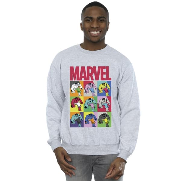 Marvel Mens Hulk Pop Art Sweatshirt