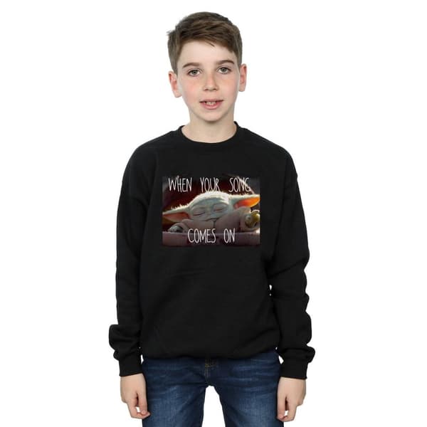 Star Wars Boys The Mandalorian The Child Song Meme Sweatshirt