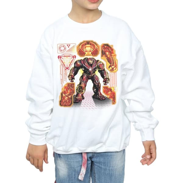 Marvel Avengers Infinity War Hulkbuster Blueprint-tröja för tjejer