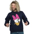 Miniatyrbillede 2 af 5: Disney Mens Daisy Duck Head Painted Sweatshirt