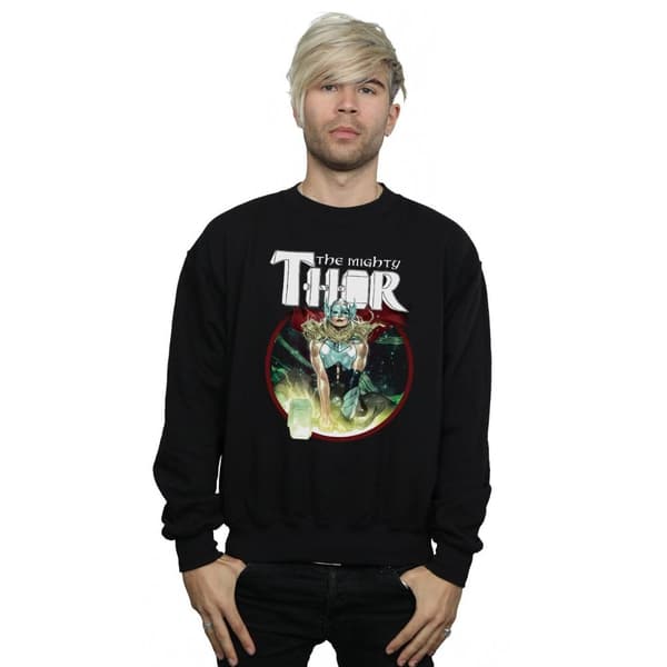 Marvel Mens The Mighty Thor Poster Sweatshirt