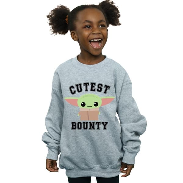 Star Wars Girls The Mandalorian Cutest Bounty Sweatshirt