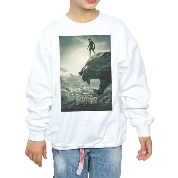 Marvel Girls Black Panther Poster Sweatshirt