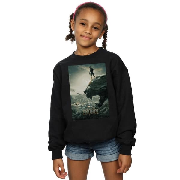 Marvel Girls Black Panther Poster Sweatshirt