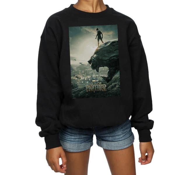 Marvel Girls Black Panther Poster Sweatshirt