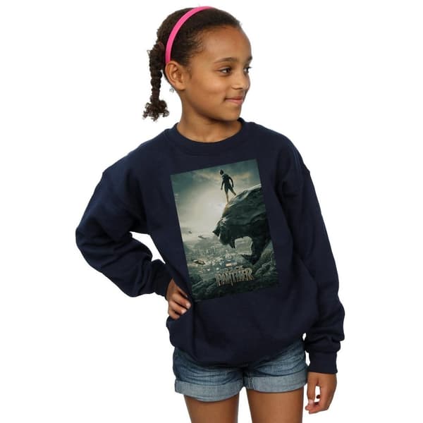 Marvel Girls Black Panther Poster Sweatshirt