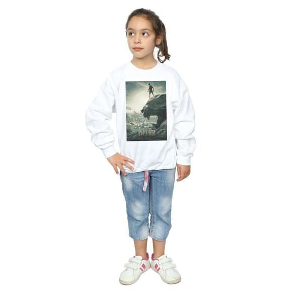Marvel Girls Black Panther Poster Sweatshirt