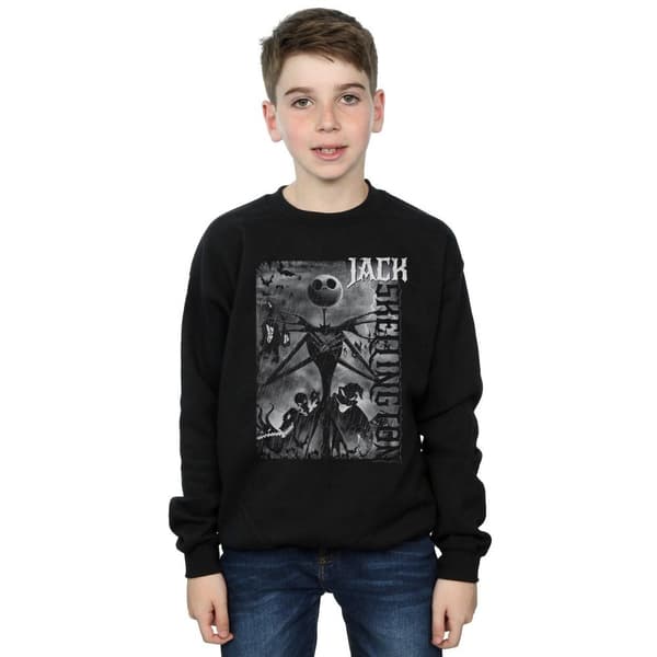 Disney Pojkar Nightmare Before Christmas Skellington Sweatshirt