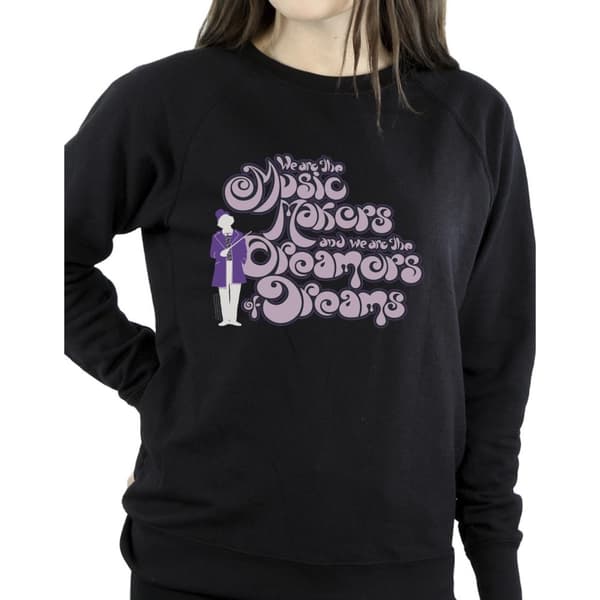 Willy Wonka Womens/Ladies Dreamers Text Sweatshirt
