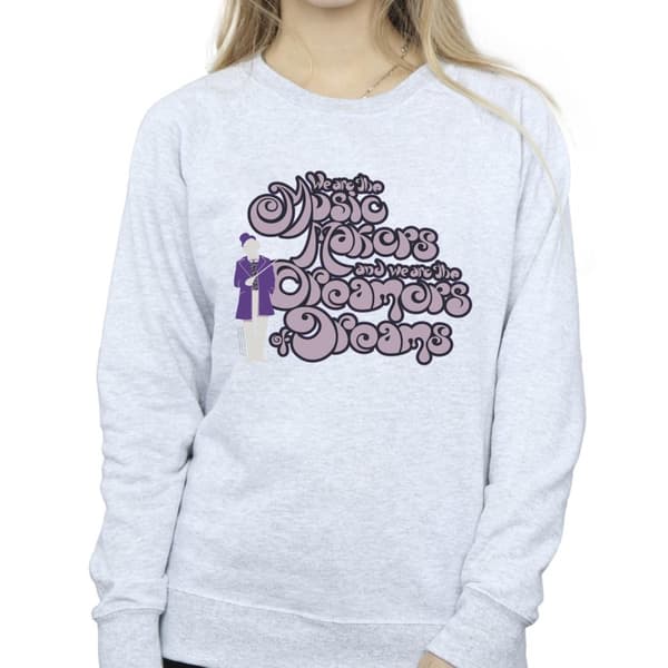 Willy Wonka Sweatshirt med text från Dreamers för kvinnor/damer