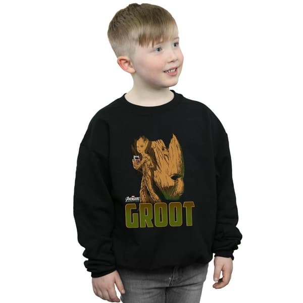Marvel Boys Avengers Infinity War Groot Character Sweatshirt