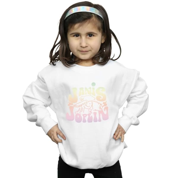 Janis Joplin Girls Pastel Logo Sweatshirt