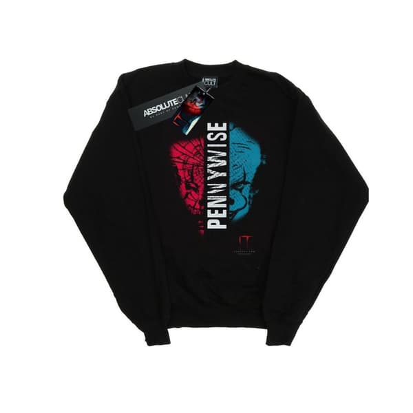 It Chapter 2 Womens/Ladies Pennywise Split Face Sweatshirt