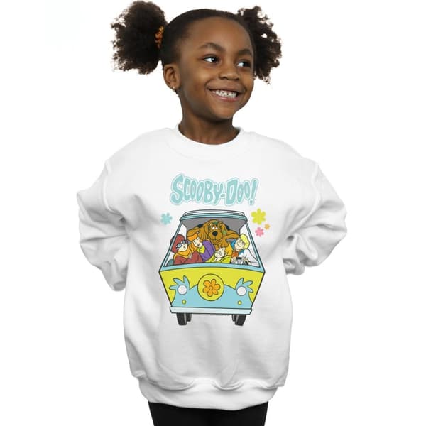 Scooby Doo Girls Mystery Machine Group Sweatshirt