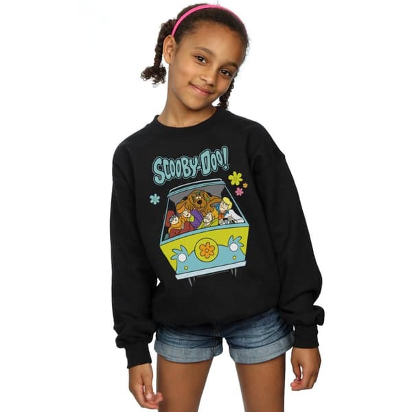 Scooby Doo Girls Mystery Machine Group Sweatshirt
