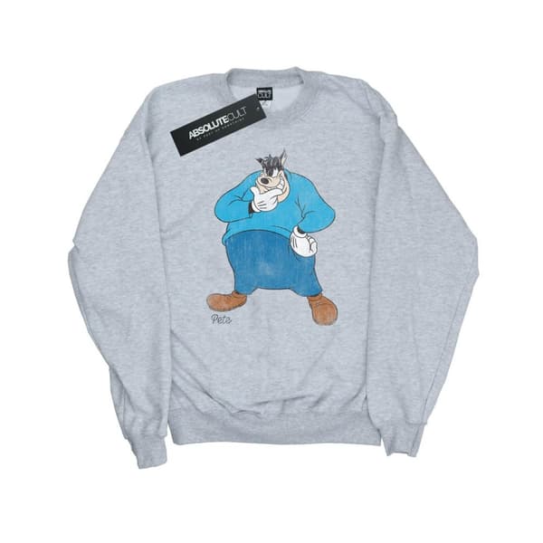 Disney Dam/Tjej Classic Pete Sweatshirt Heather Grey XXL