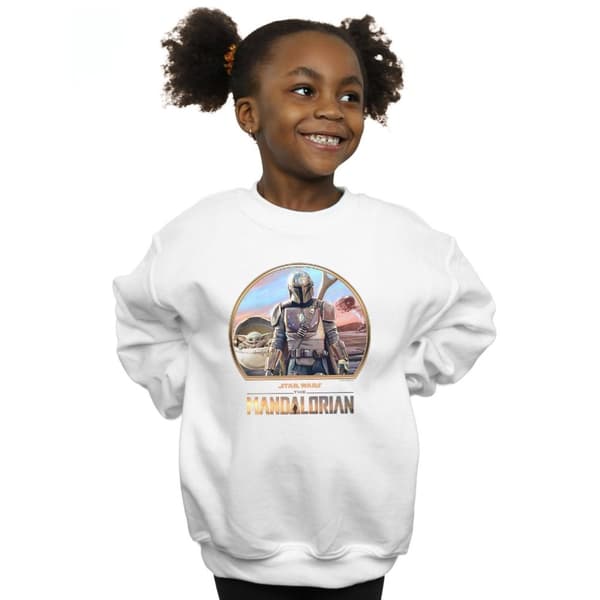 Star Wars Girls The Mandalorian Mando And The Child Sweatshirt