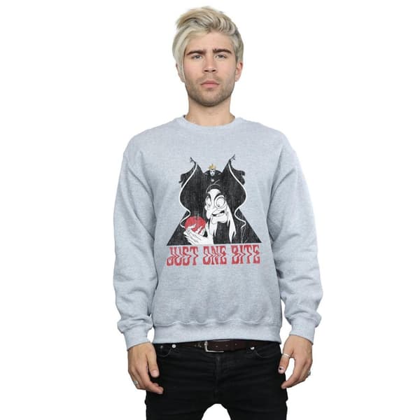 Disney Mens Snow White Just One Bite Sweatshirt