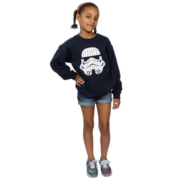 Star Wars Stormtrooper-hjälm-tröja för flickor