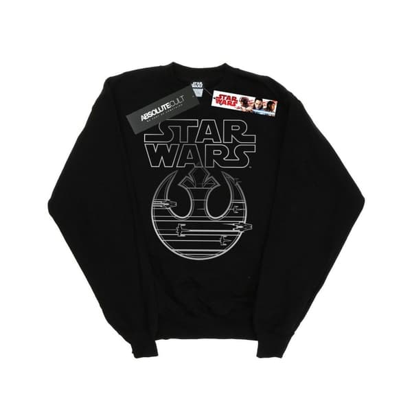 Star Wars Girls The Last Jedi Resistance Logo Metallic Sweatshirt