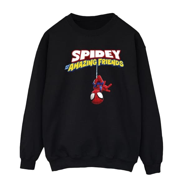 Marvel Womens/Ladies Spider-Man Hanging Upside Down Sweatshirt