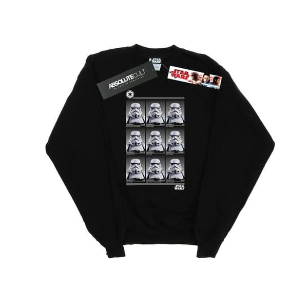 Star Wars Mens Stormtrooper Yearbook Sweatshirt Black L