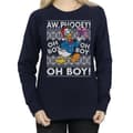 Miniatyrbilde 3 av 5: Disney Womens/Ladies Donald Duck Christmas Fair Isle Sweatshirt