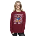 Miniatyrbilde 2 av 5: Disney Womens/Ladies Donald Duck Christmas Fair Isle Sweatshirt