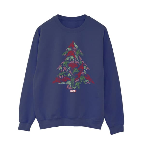 Marvel Womens/Ladies Avengers Christmas Tree Sweatshirt
