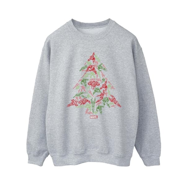 Marvel Womens/Ladies Avengers Christmas Tree Sweatshirt