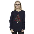 Miniatyrbillede 2 af 3: Marvel Womens/Ladies Avengers Christmas Tree Sweatshirt