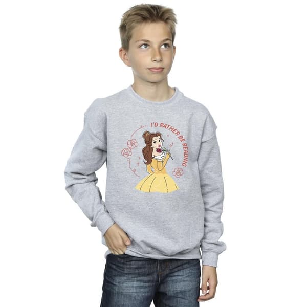Disney Pojkar Skönheten och odjuret I´d Rather Be Reading Sweatshirt