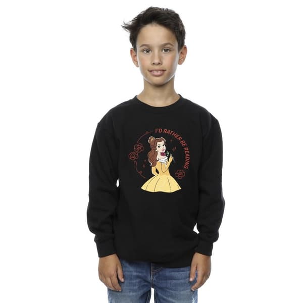 Disney Pojkar Skönheten och odjuret I´d Rather Be Reading Sweatshirt