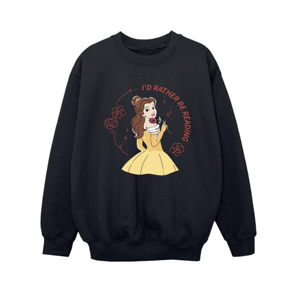 Disney Pojkar Skönheten och odjuret I´d Rather Be Reading Sweatshirt