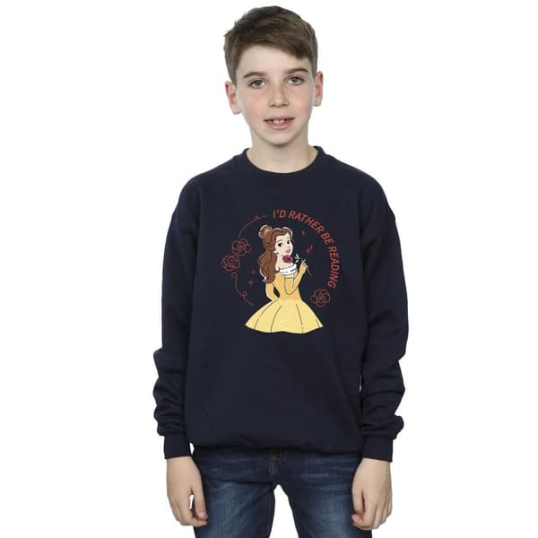 Disney Pojkar Skönheten och odjuret I´d Rather Be Reading Sweatshirt