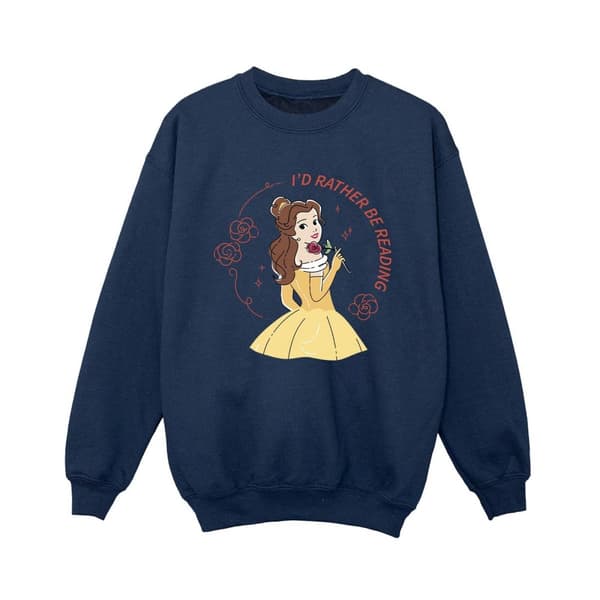 Disney Pojkar Skönheten och odjuret I´d Rather Be Reading Sweatshirt