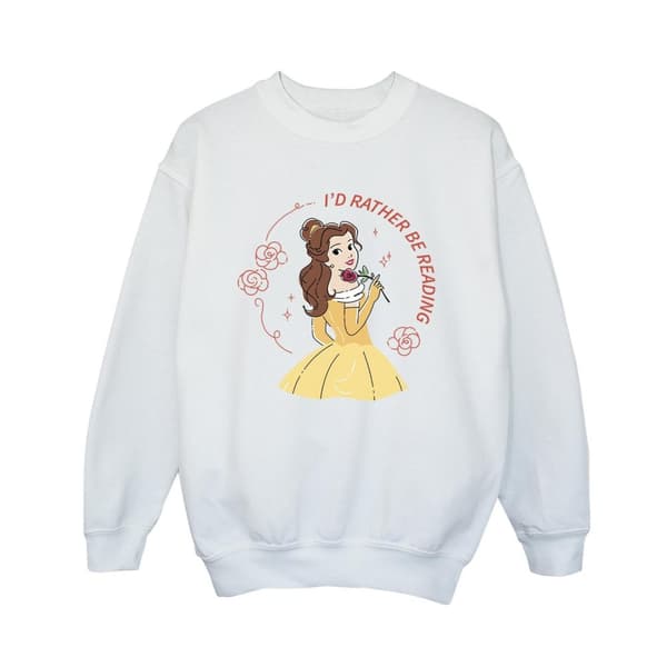 Disney Pojkar Skönheten och odjuret I´d Rather Be Reading Sweatshirt