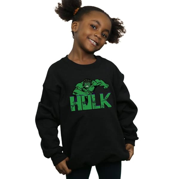 Marvel Girls Hulk Pixelated Sweatshirt