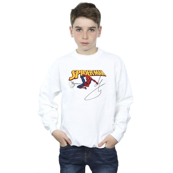 Marvel Boys Spider-Man With A Book Sweatshirt