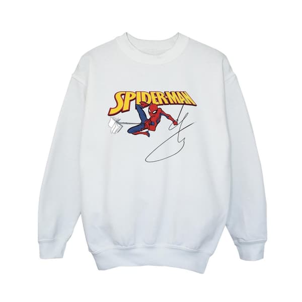 Marvel Boys Spider-Man With A Book Sweatshirt