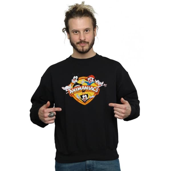 Animaniacs Mens Group Shield Sweatshirt