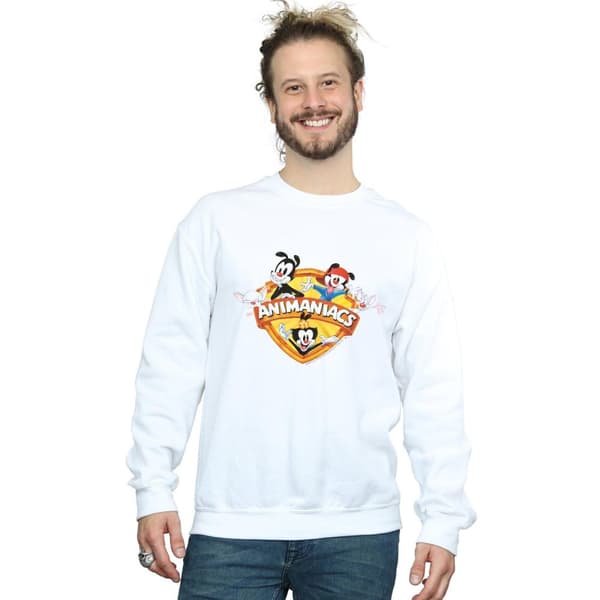 Animaniacs Mens Group Shield Sweatshirt