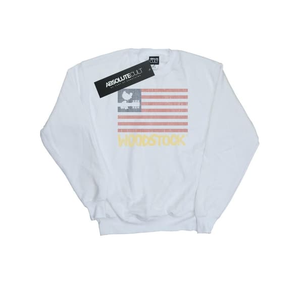 Woodstock Womens/Ladies Distressed Flag Sweatshirt