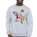 Miniatyrbilde 3 av 4: Tom & Jerry Mens Christmas Reindeer Sweatshirt