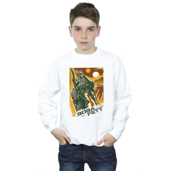 Star Wars Boys Boba Fett Collage Sweatshirt