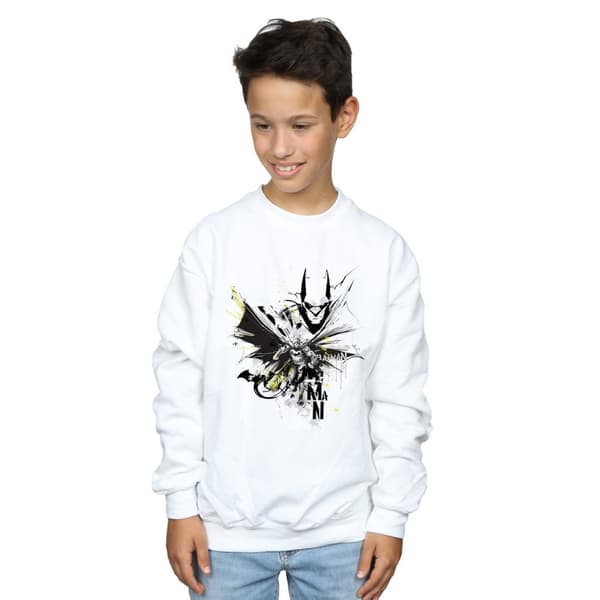 DC Comics Boys Batman Batface Splash Sweatshirt