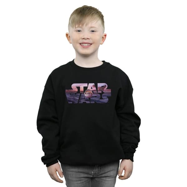 Star Wars Boys The Mandalorian The Child Logo Sweatshirt