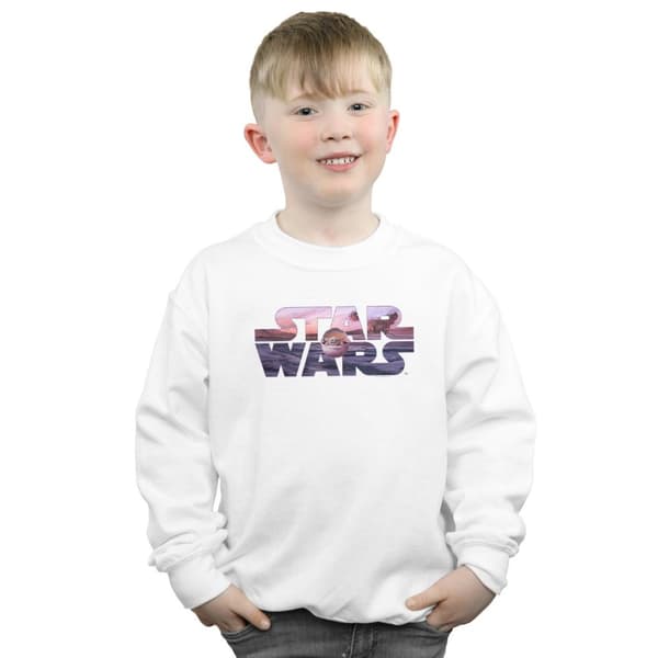Star Wars Boys The Mandalorian The Child Logo Sweatshirt